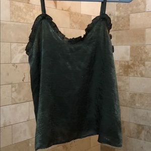 Green tank top